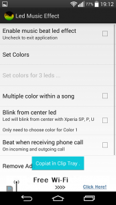 Aplicatia Android Led Music Effect, lumina de la LED-ul de notificari in ritmul muzicii