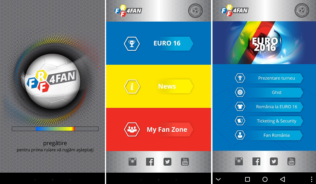 FRF4fan, aplicatia pentru telefon oficiala FRF pentru Campionatul EURO 2016