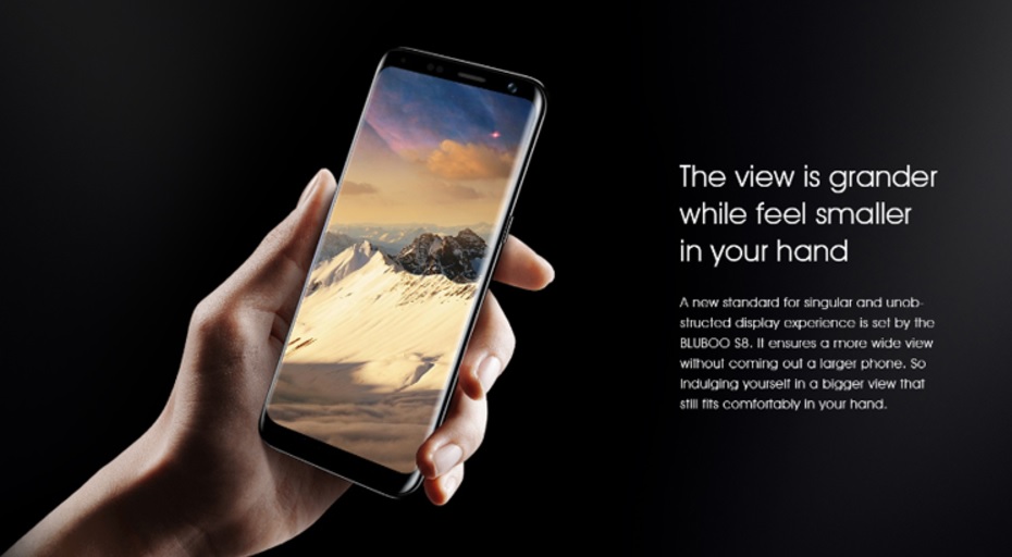 Bluboo S8, clona de Samsung S8, pret si specificatii tehnice