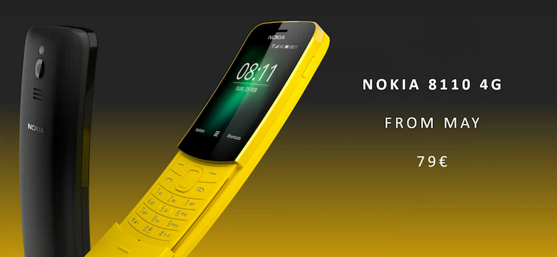 MWC 2018 - Nokia 8110 4G, specificatii si pret