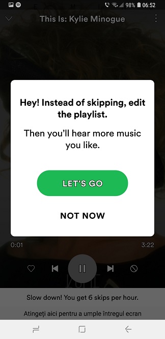 Aplicatia Spotify Romania, inutila gratuita dar buna cu plata