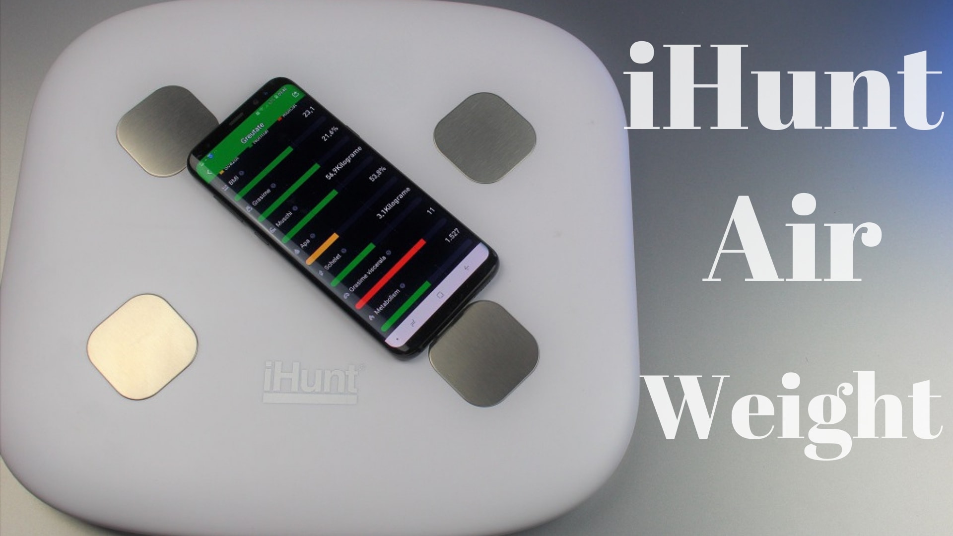 Review iHunt Air Weight, cantar inteligent cu WiFi