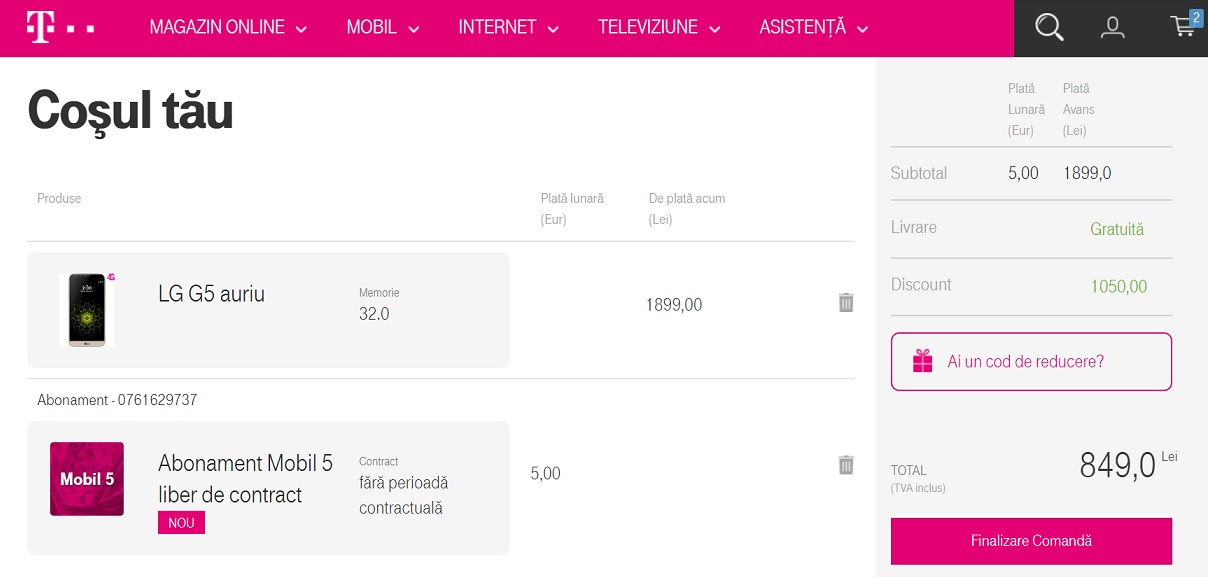 Ce inseamna abonament Mobil 5 liber de contract la Telekom?