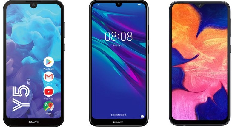 600 lei: Huawei Y5, Y6 2019 sau Samsung Galaxy A10?