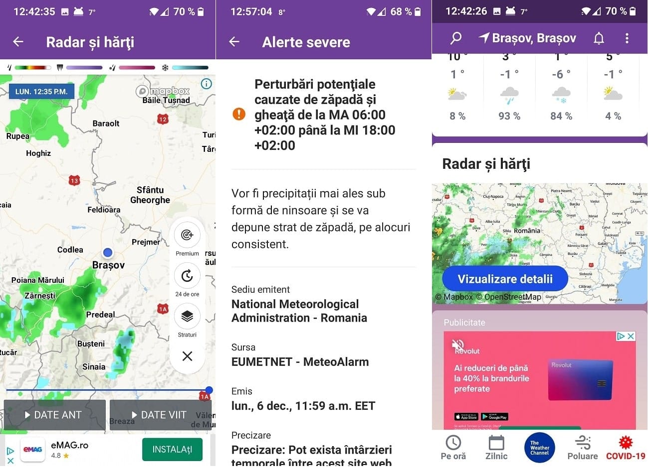 Urmareste ninsorile in timp real cu aceasta aplicatie direct pe telefonul tau