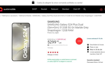 Galaxy S24 Plus în România cu Snapdragon dar la preț mai mare