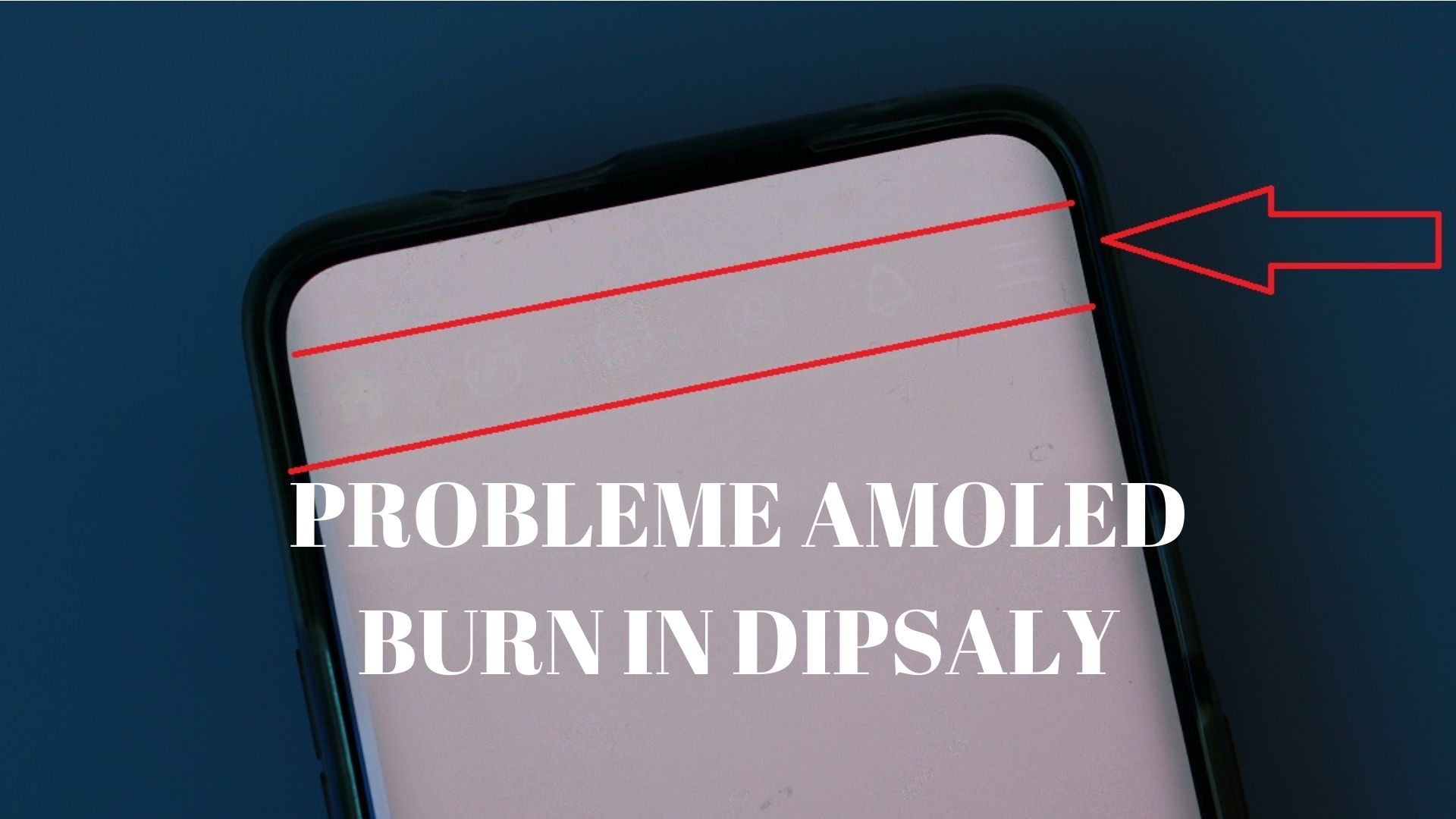 Probleme la ecranul telefonului OnePlus, burn in AMOLED