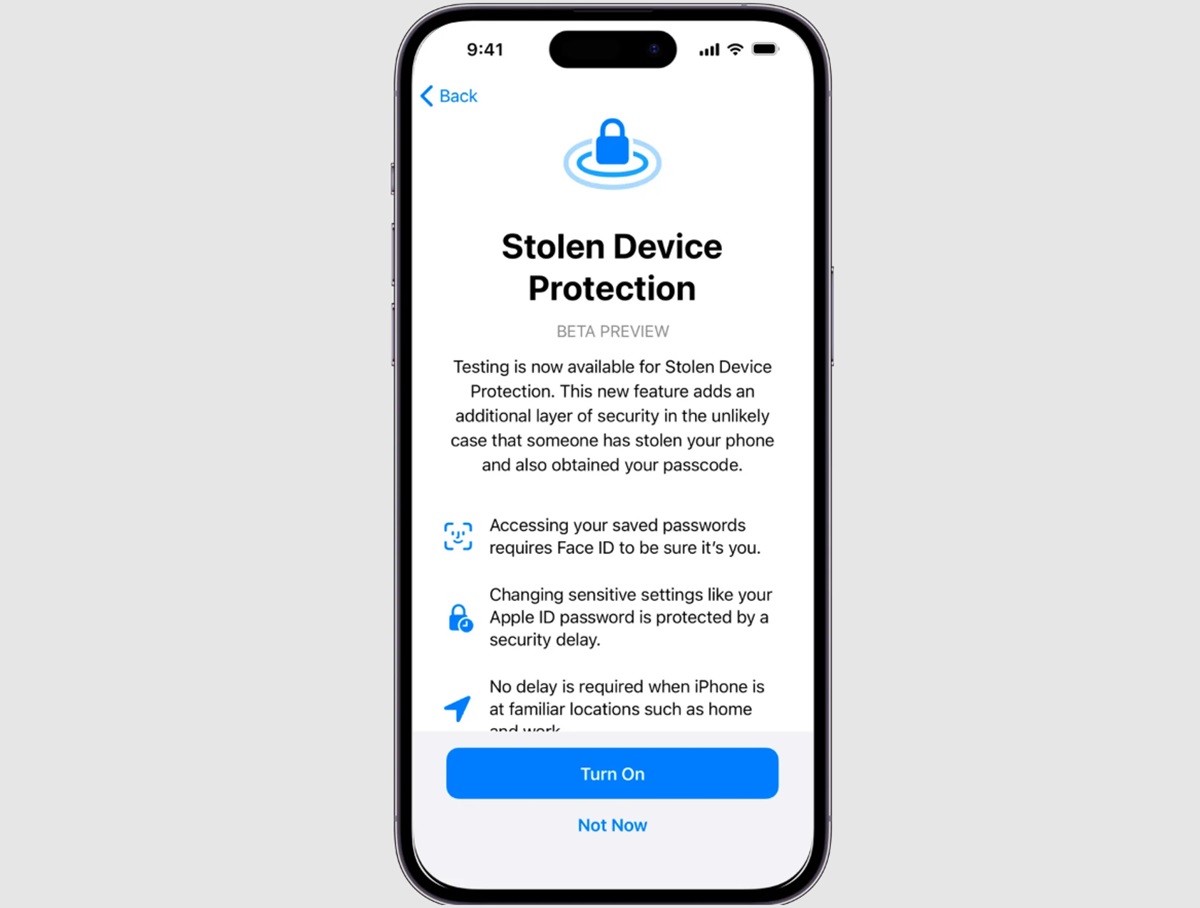 Protecție noua împotriva furtului de iPhone-uri în iOS 17.3