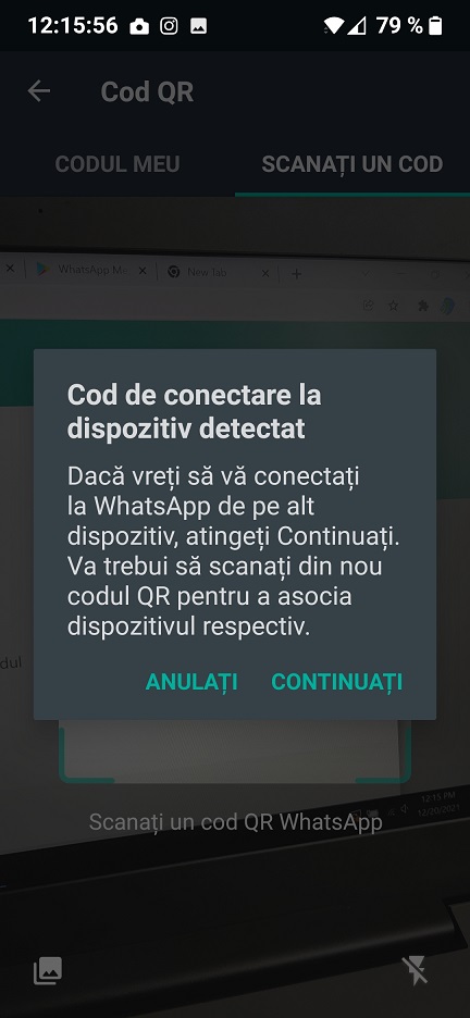 Conectare rapida WhatsApp la PC sau Laptop cu Windows