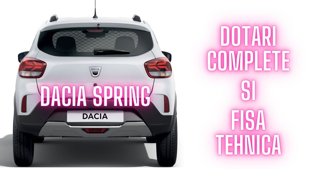 Numai 7.700 EUR, pretul pentru Dacia Spring, modelul electric