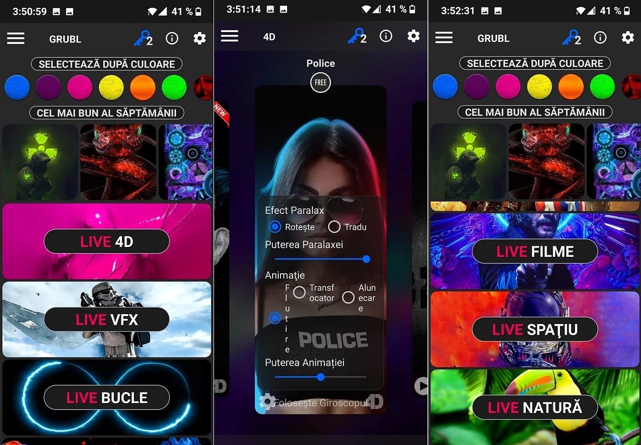 Fundaluri animate 4D ce transforma ecranul telefonului intr-o experienta vizuala impresionanta
