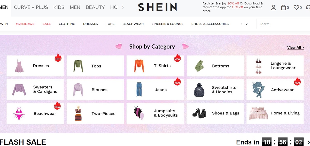 Pareri despre magazinul online Shein in Romania