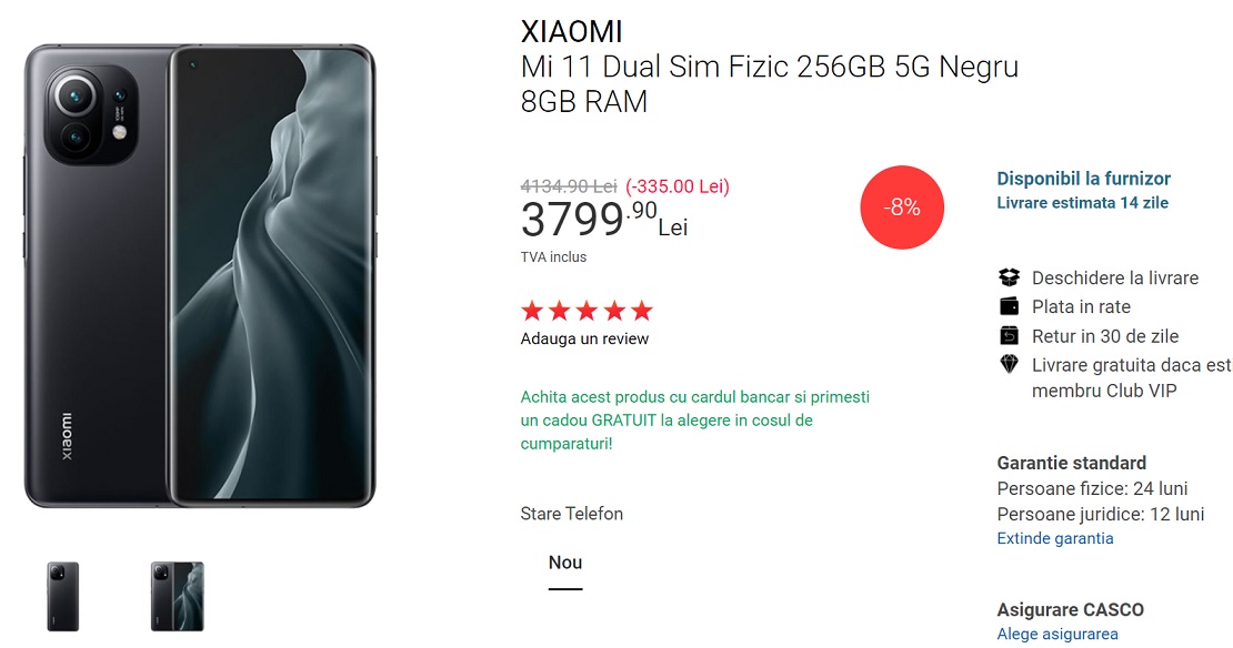 Xiaomi Mi 11 este in Romania, iata preturile cu care se vinde